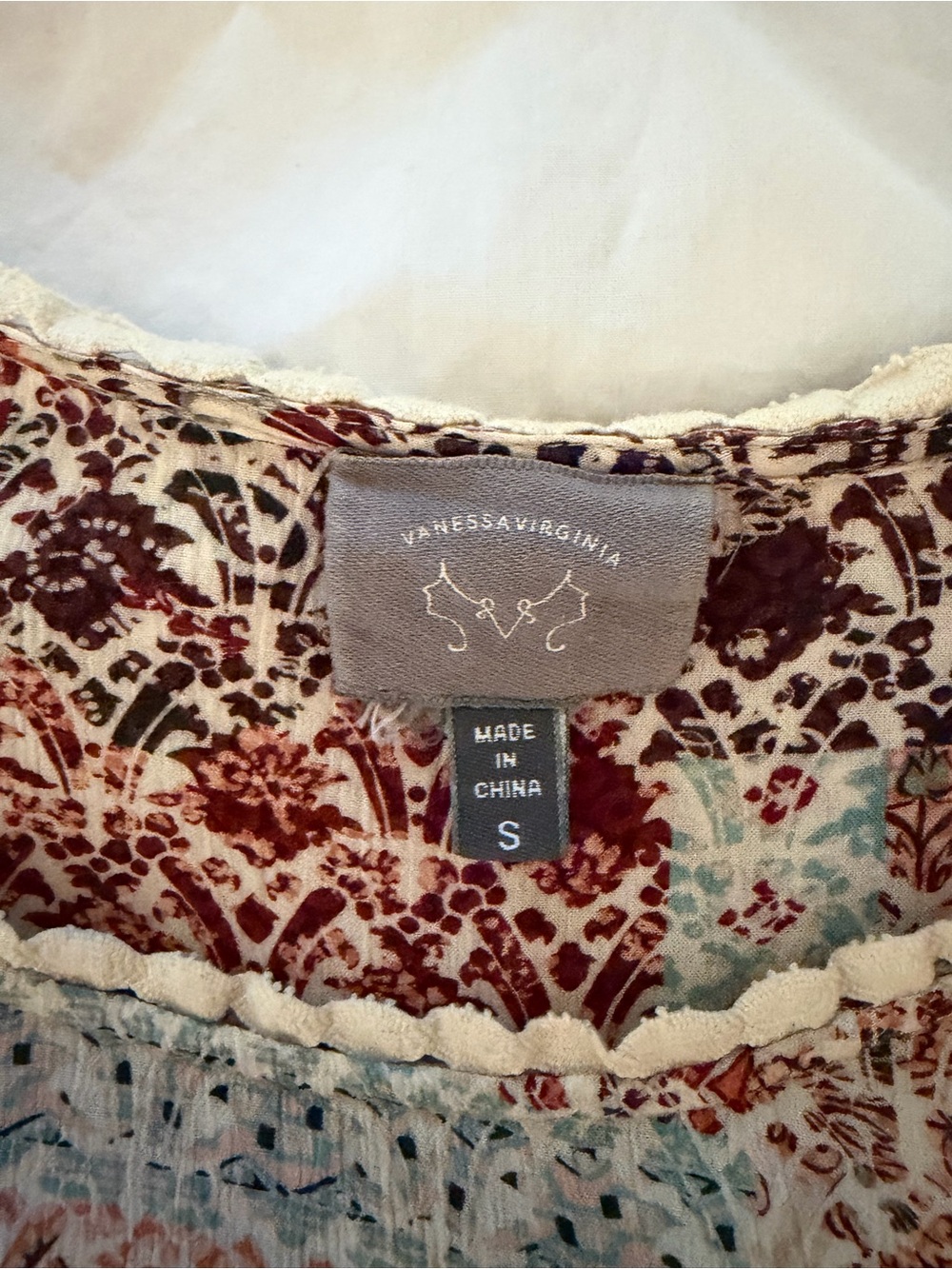 Boho Patchwork Peasant Top from Anthropologie - Picture 5 of 6